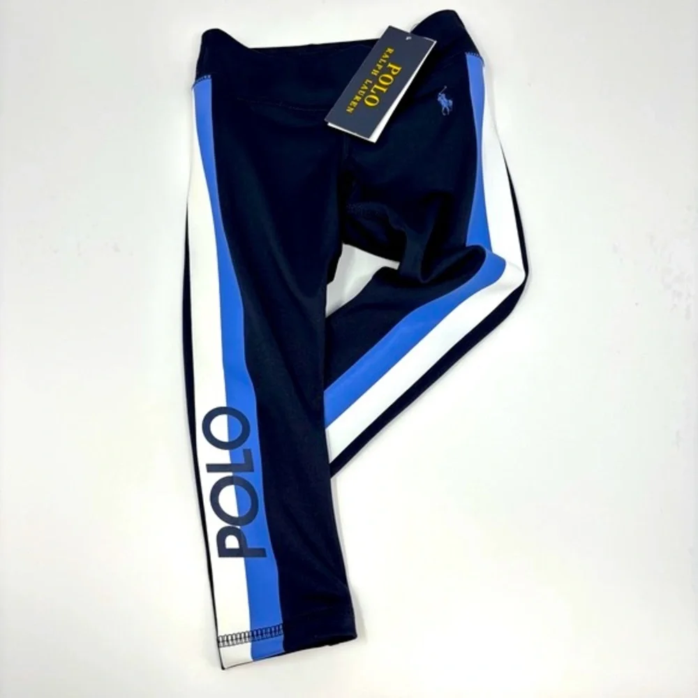 NWT POLO RALPH LAUREN Side Strip Logo Leggings - 2T